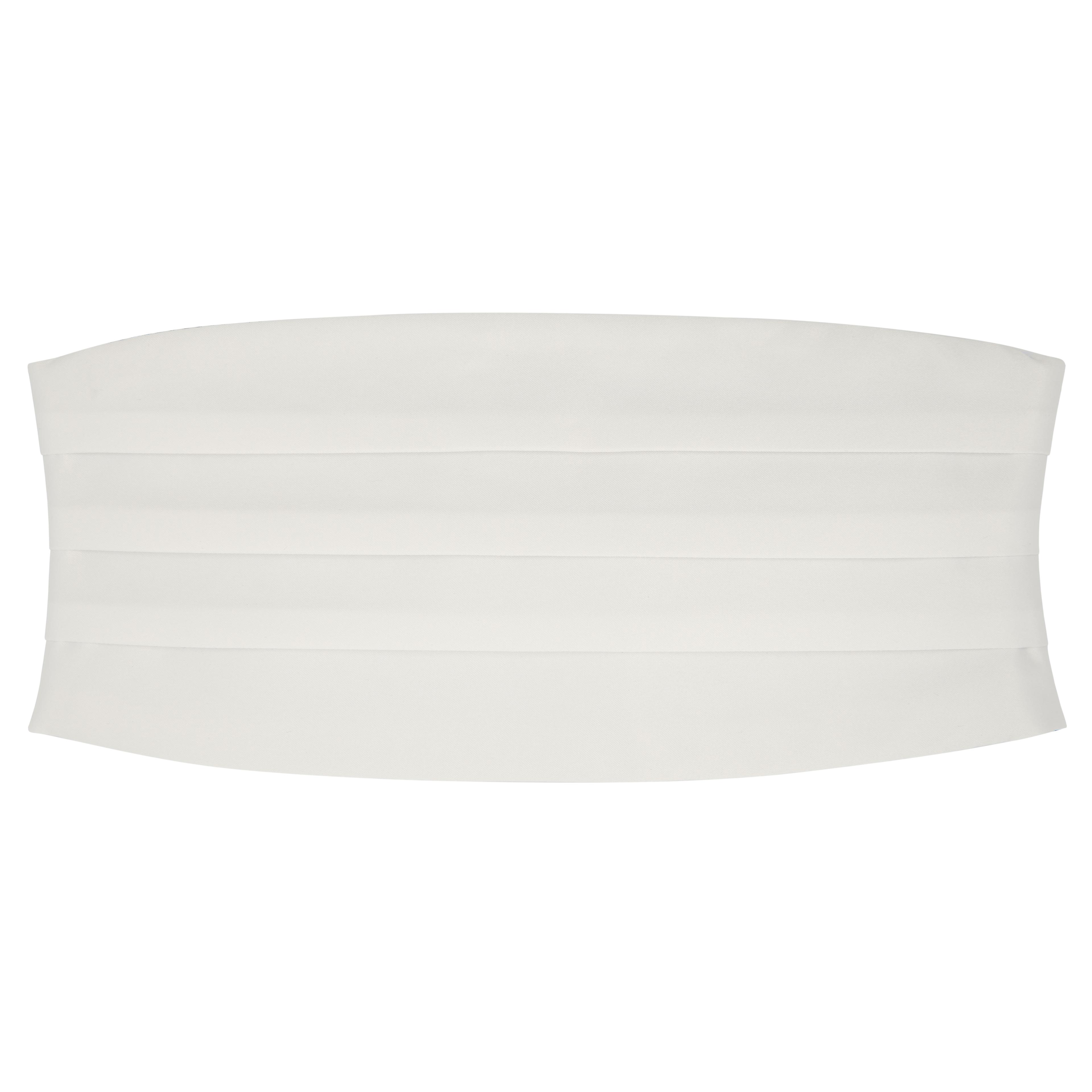Weißer Basic Kummerbund